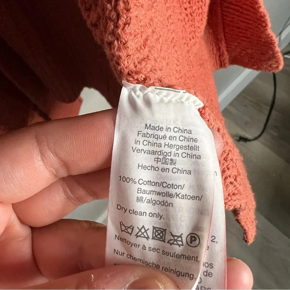 Madewell Bobble Cardigan Pom Pom Balloon Sleeves Sweater Size Large - Picture 10 of 10